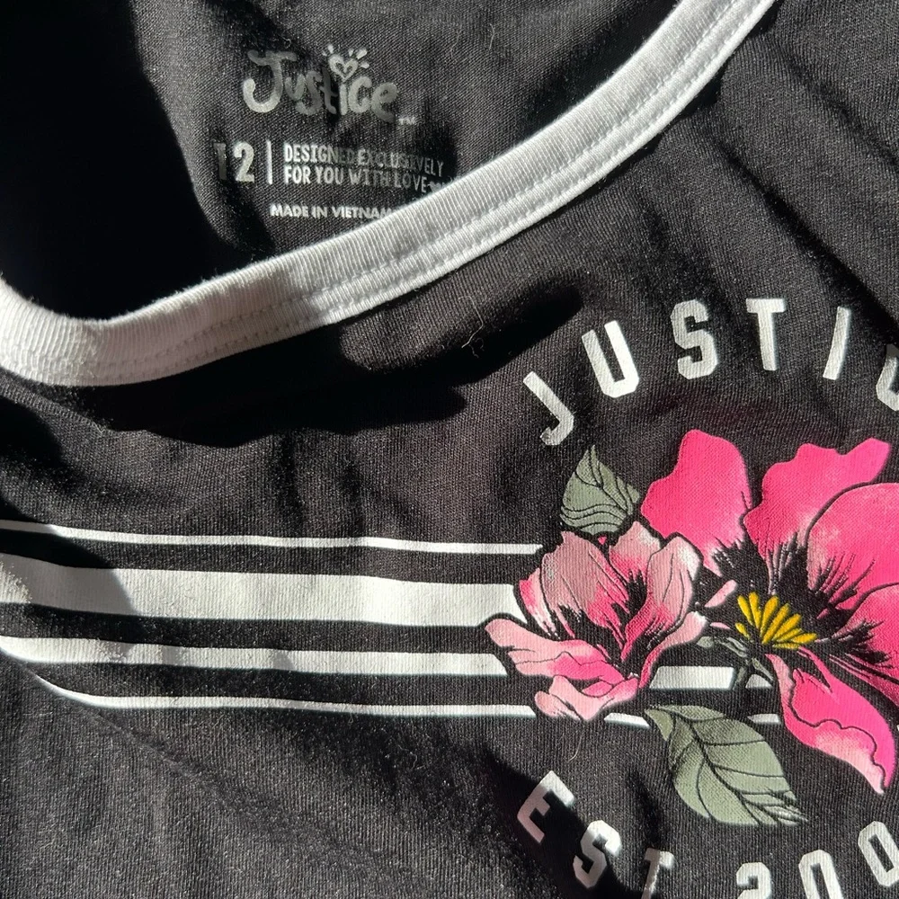 Justice kids Black Long Sleeve Shirt bundle